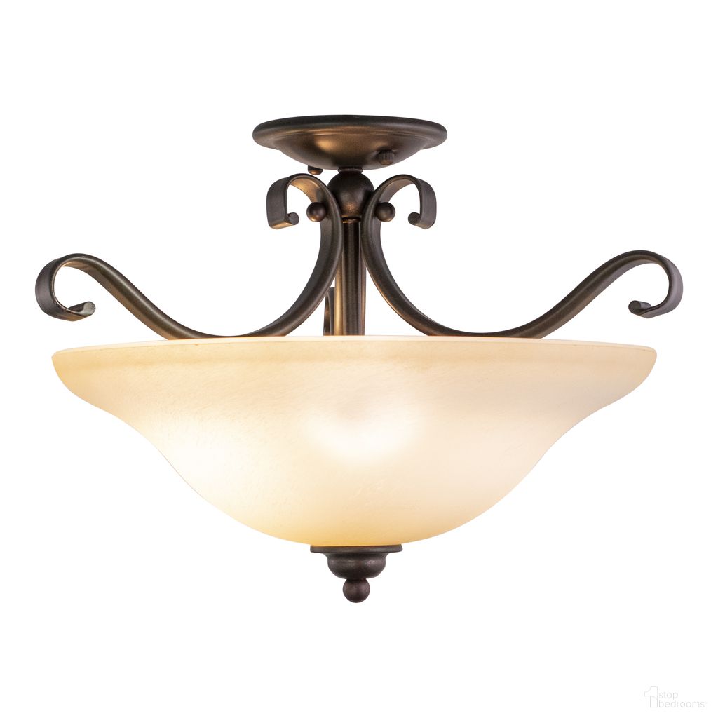 The appearance of Monrovia 17 Inch Semi Flush Ceiling Light or Pendant (Dual Mount) In Royal Bronze designed by Vaxcel in the transitional interior design. This royal bronze piece of furniture  was selected by 1StopBedrooms from Monrovia Collection to add a touch of cosiness and style into your home. Sku: CF35417RBZ/B. Material: Steel.