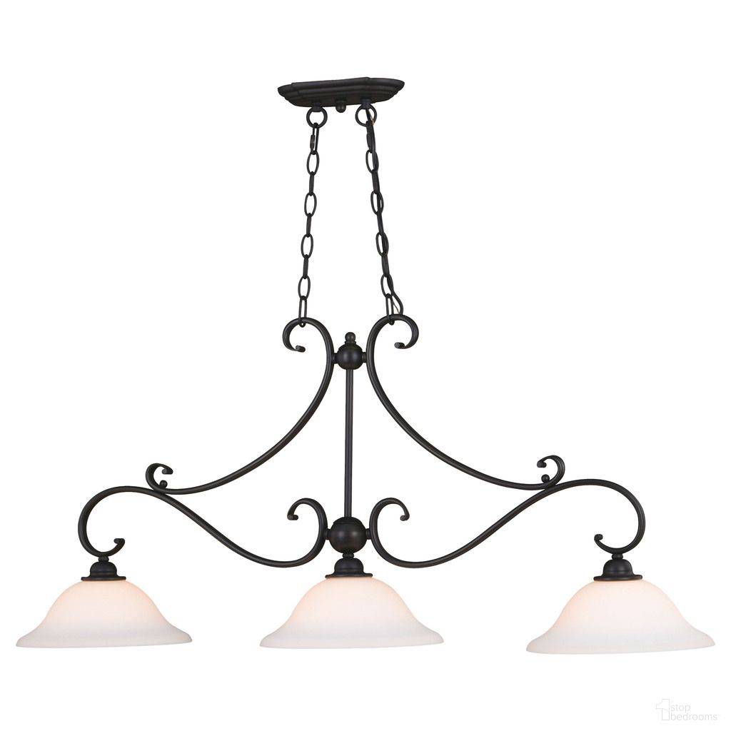 The appearance of Monrovia 3 Light Linear Chandelier In Oil Rubbed Bronze designed by Vaxcel in the transitional interior design. This oil rubbed bronze piece of furniture was selected by 1StopBedrooms from Monrovia Collection to add a touch of cosiness and style into your home. Sku: H0259. Material: Steel.