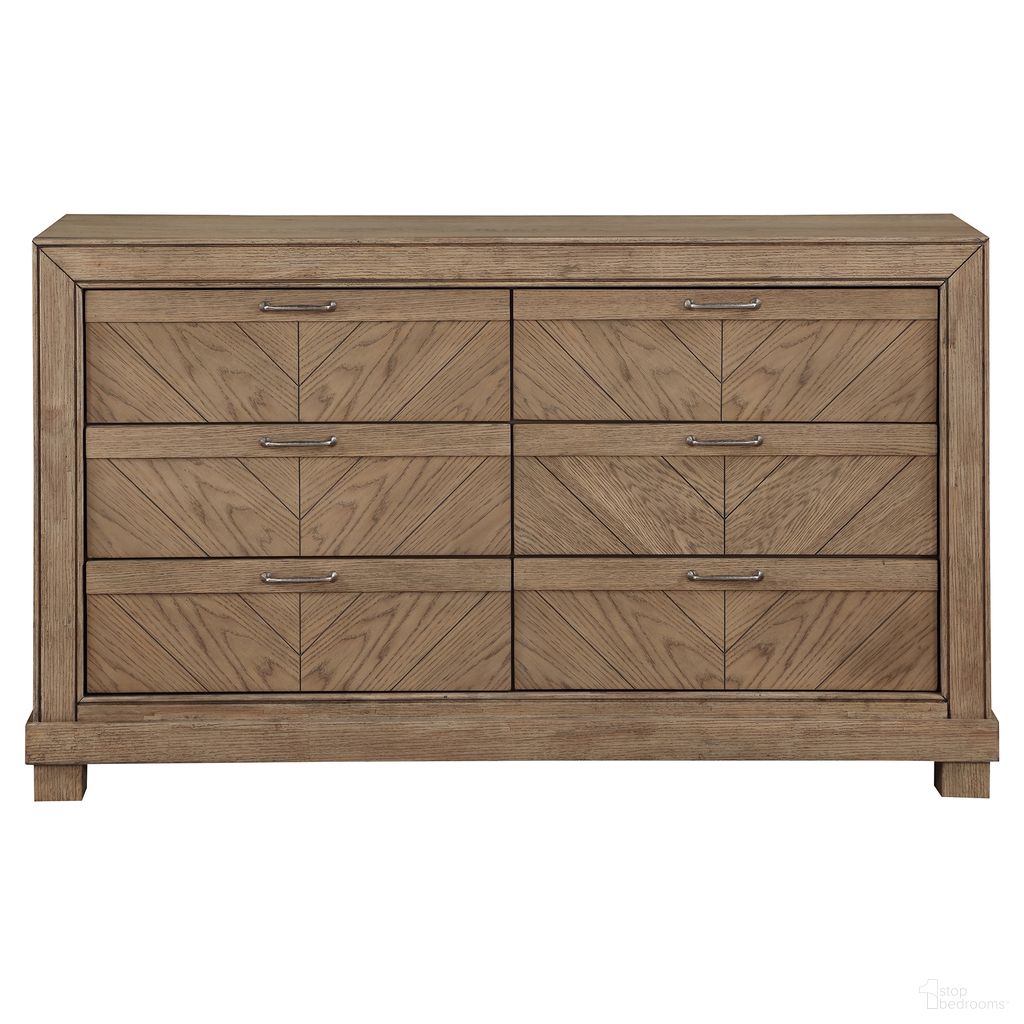 The appearance of Montana 6-Drawer Dresser In Sand designed by Steve Silver in the rustic / southwestern interior design. This sand piece of furniture was selected by 1StopBedrooms from Montana Collection to add a touch of cosiness and style into your home. Sku: MON900DRST. Material: MDF.