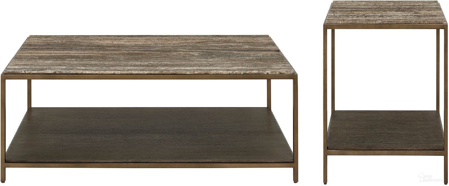 The appearance of Montclair Brindle Occasional Table Set In Smoked Gold and Travertine designed by Universal in the modern / contemporary interior design. This smoked gold and travertine piece of furniture was selected by 1StopBedrooms from Montclair Collection to add a touch of cosiness and style into your home. Sku: U508801;U508802. Material: Concrete.