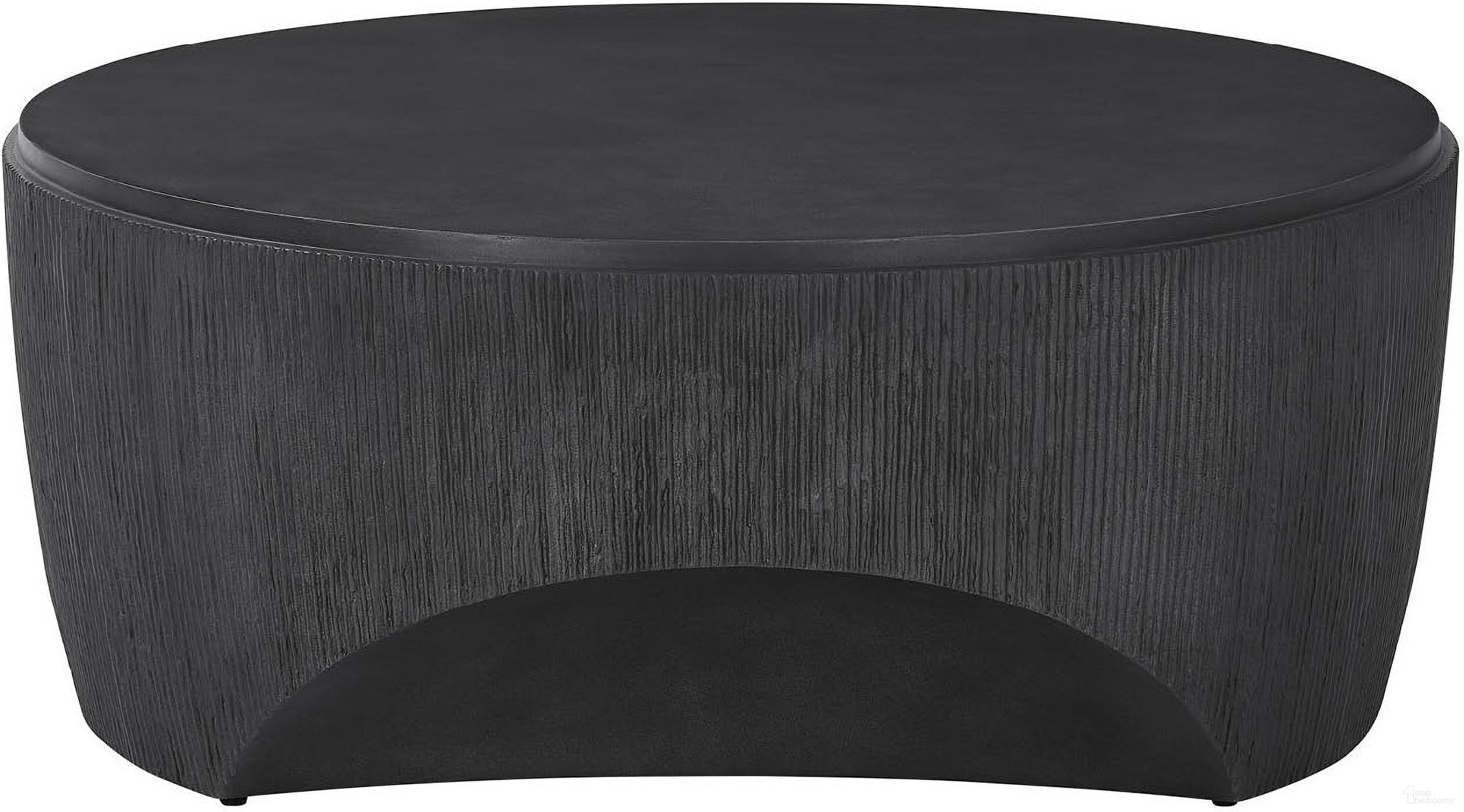 Montclair Cinder Cocktail Table In Ebony