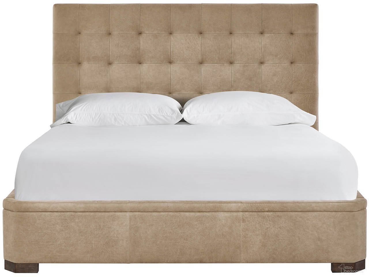 The appearance of Montclair King Upholstered Bed In Toffee designed by Universal in the transitional interior design. This toffee piece of furniture was selected by 1StopBedrooms from Montclair Collection to add a touch of cosiness and style into your home. Sku: U508320B. Bed Size: King. Material: Genuine Leather. Bed Type: Upholstered Bed.