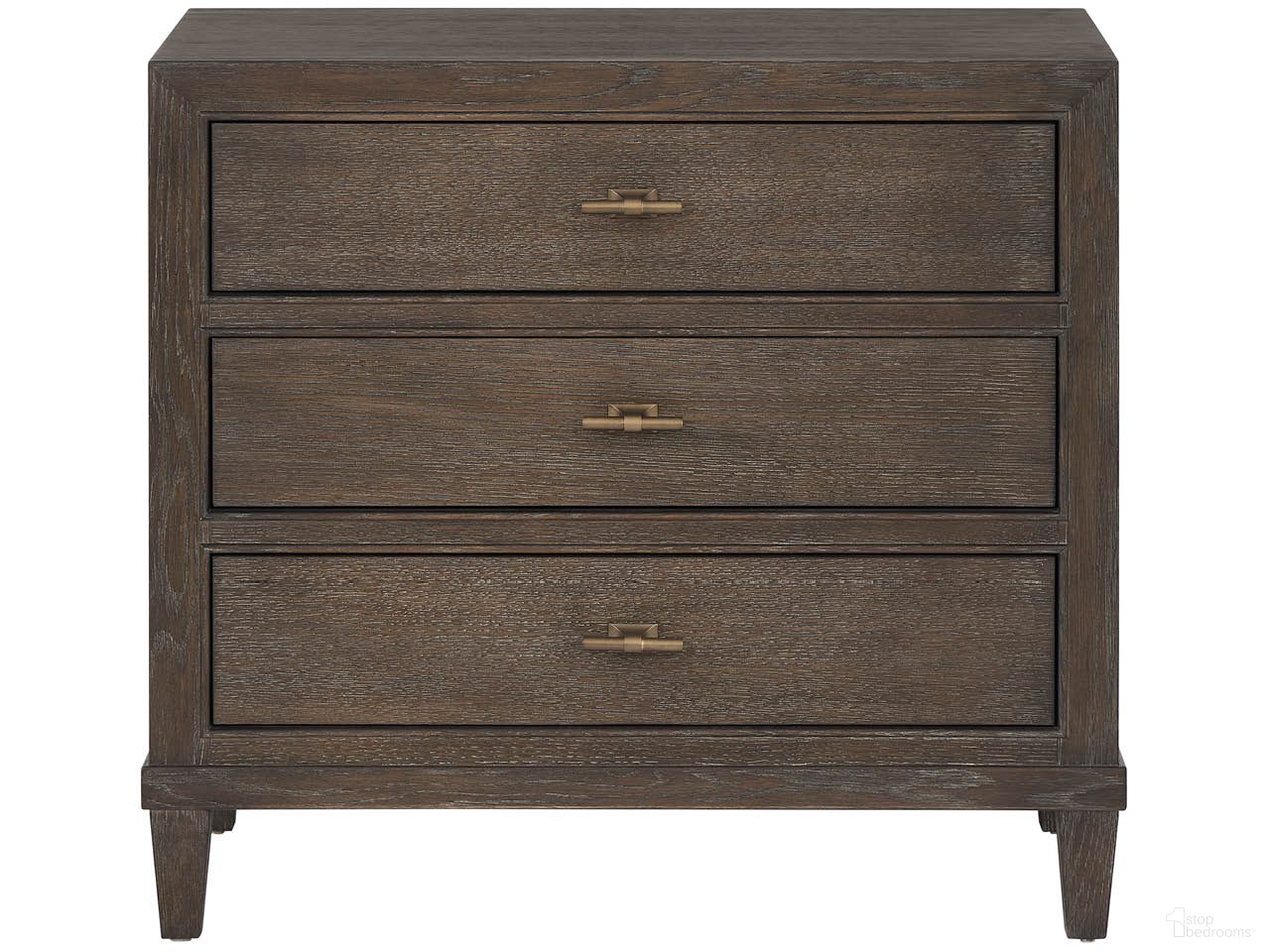 The appearance of Montclair Nightstand In Cocoa designed by Universal in the transitional interior design. This cocoa piece of furniture was selected by 1StopBedrooms from Montclair Collection to add a touch of cosiness and style into your home. Sku: U508350. Material: Wood.