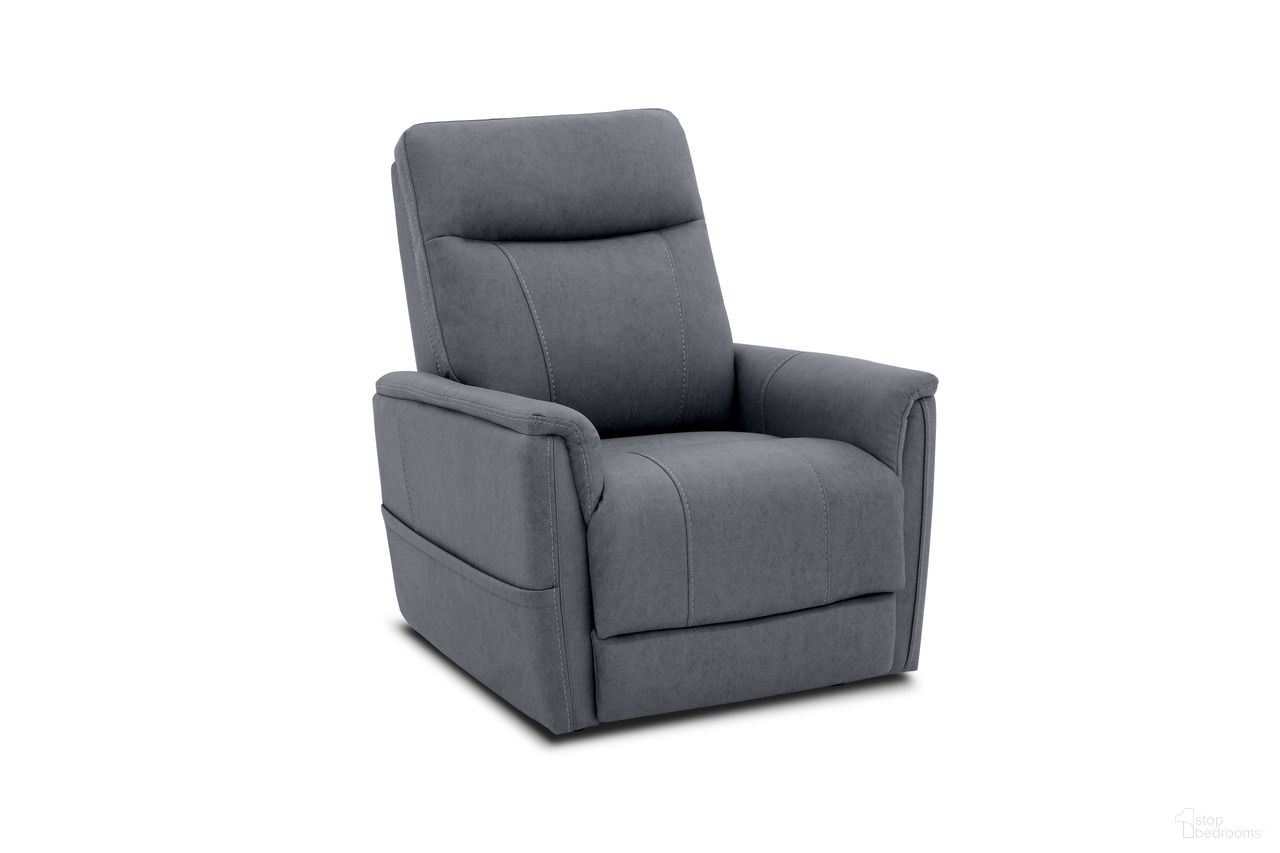 The appearance of Montclair Power Lift Recliner with Power Head Rest and Power Lumbar In Slate designed by BarcaLounger in the transitional interior design. This slate piece of furniture  was selected by 1StopBedrooms from Montclair Collection to add a touch of cosiness and style into your home. Sku: 23PHLH1500111193. Material: Performance Fabric.