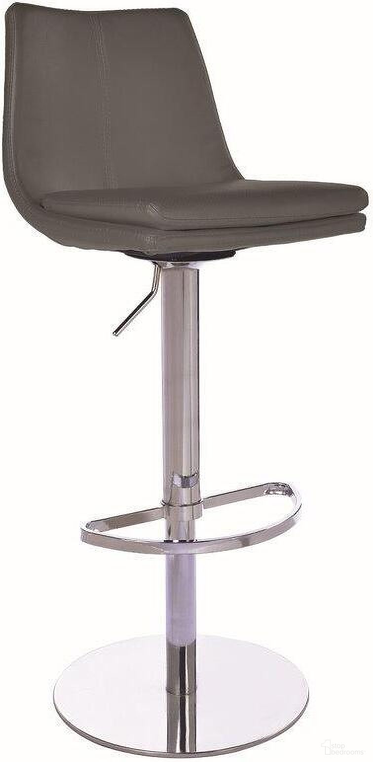 The appearance of Monte Carlo Swivel Hydraulic Barstool In Dark Grey designed by Bellini Modern Living in the modern / contemporary interior design. This dark grey piece of furniture was selected by 1StopBedrooms from Monte Collection to add a touch of cosiness and style into your home. Sku: Montecarlo DGY. Material: Chrome.