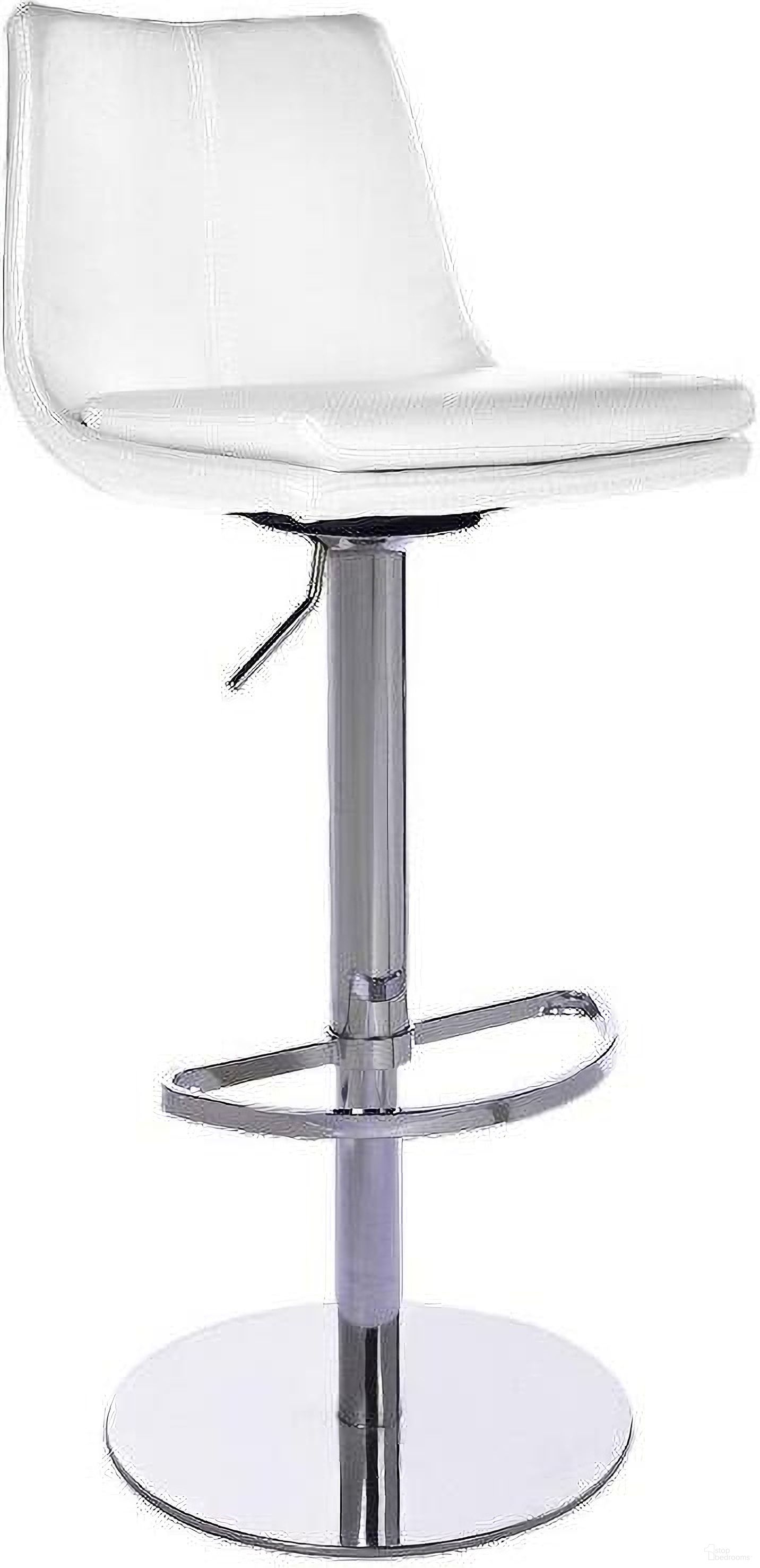 The appearance of Monte Carlo Swivel Hydraulic Barstool In White designed by Bellini Modern Living in the modern / contemporary interior design. This white piece of furniture was selected by 1StopBedrooms from Monte Collection to add a touch of cosiness and style into your home. Sku: Montecarlo WHT. Material: Chrome.
