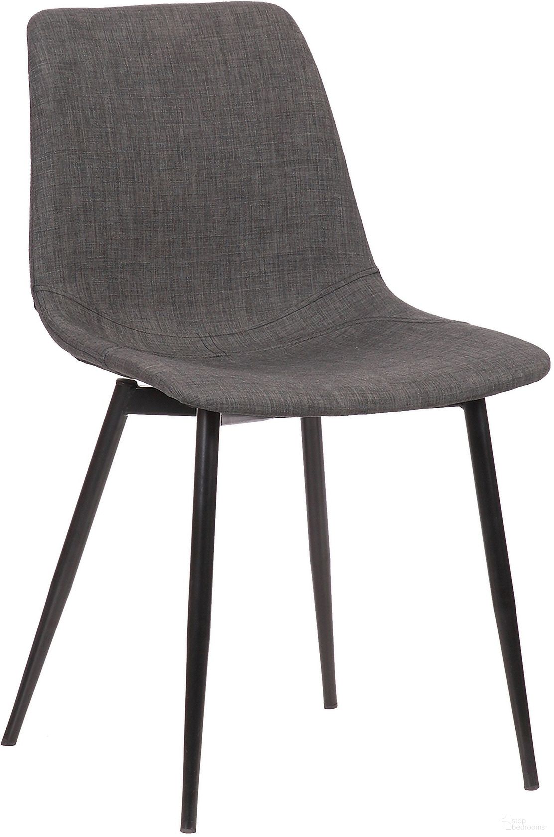 The appearance of Monte Contemporary Dining Chair In Charcoal Fabric with Black Powder Coated Metal Legs designed by Armen Living in the modern / contemporary interior design. This charcoal piece of furniture was selected by 1StopBedrooms from Monte Collection to add a touch of cosiness and style into your home. Sku: LCMOCHCH. Material: Poplar. Chair Type: Side Chair.