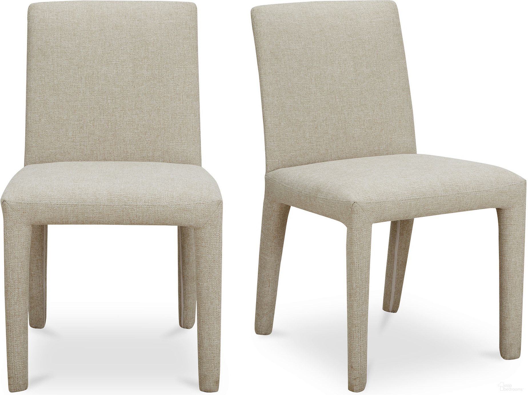Monte Dining Chair Set of 2 In Beige