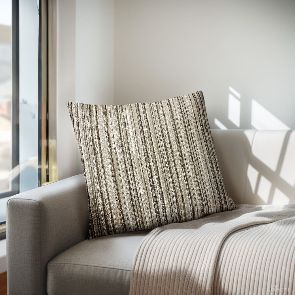 The appearance of Monte Square Stripe Pillow In Stripe and Multi designed by Olliix in the modern / contemporary interior design. This multi piece of furniture was selected by 1StopBedrooms from Monte Collection to add a touch of cosiness and style into your home. Sku: CH30-0031. Material: Feather.