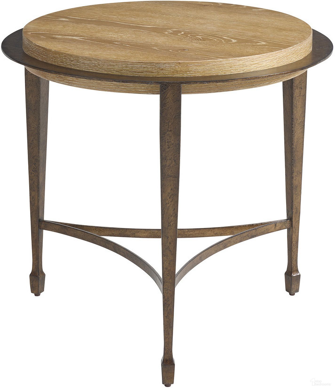 Montecito Catalonia Round Side Table In Natural