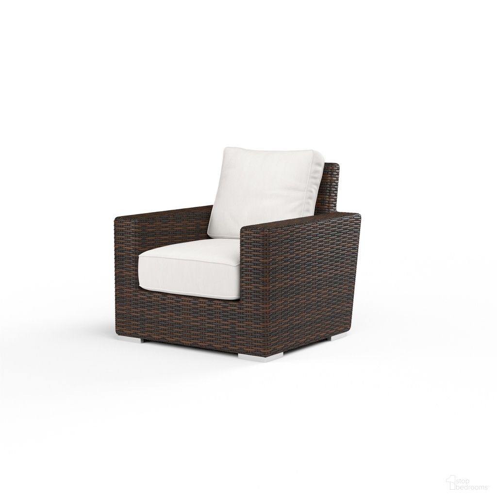 The appearance of Montecito Club Chair in Canvas Flax designed by Sunset West in the transitional interior design. This canvas flax piece of furniture  was selected by 1StopBedrooms from Montecito Collection to add a touch of cosiness and style into your home. Sku: SW2501-21-FLAX-STKIT. Material: Resin Wicker.