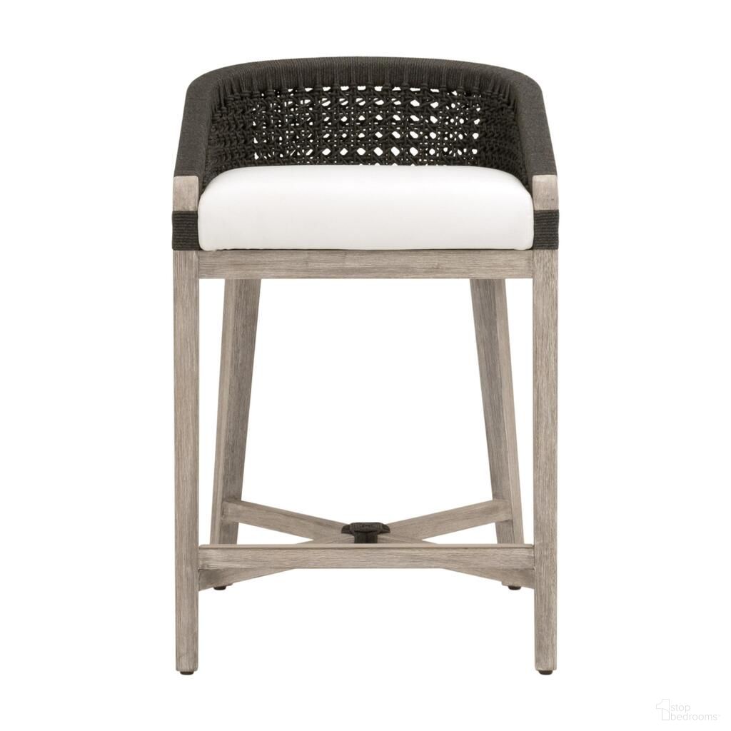 Montecito Counter Stool In Anthracite/Peyton Pearl/Natural Gray