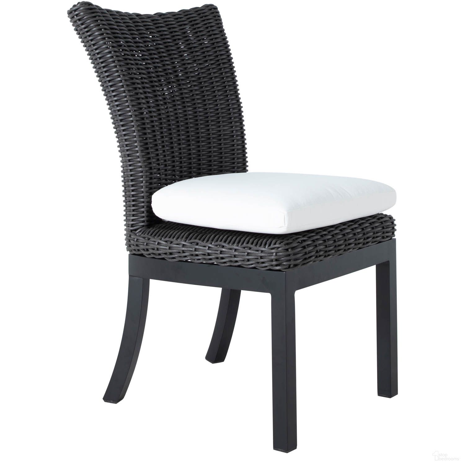 The appearance of Montecito Dining Side Chair In Linen Dove designed by Summer Classics in the transitional interior design. This linen dove piece of furniture was selected by 1StopBedrooms from Montecito Collection to add a touch of cosiness and style into your home. Sku: 13900+C723H6101N. Material: Wicker.