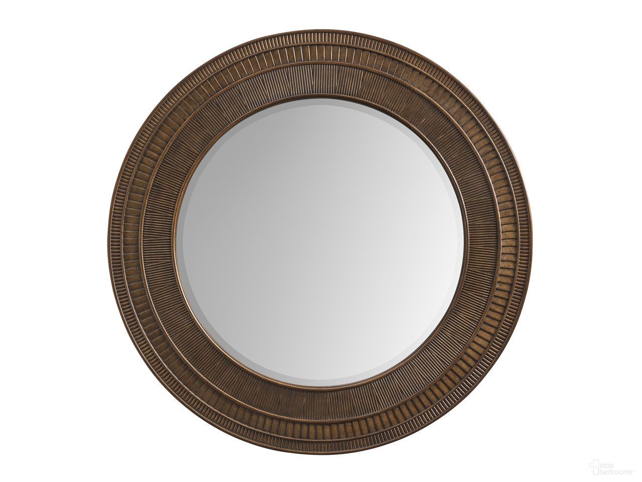 The appearance of Montecito Elana Round Mirror In Bronze designed by Barclay Butera in the transitional interior design. This bronze piece of furniture was selected by 1StopBedrooms from Montecito Collection to add a touch of cosiness and style into your home. Sku: 940-201. Material: Glass.