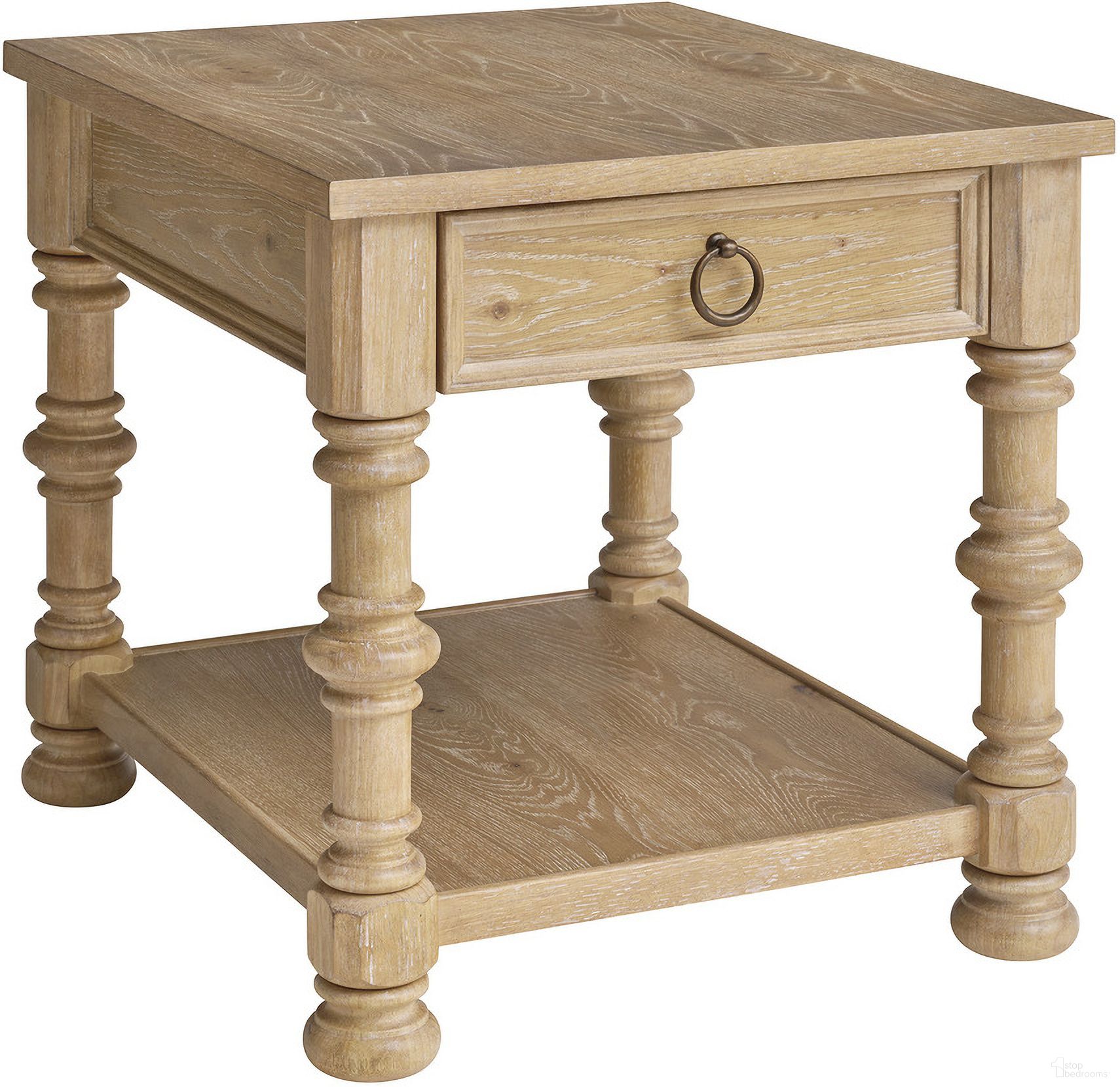 The appearance of Montecito Hollister End Table In Natural designed by Barclay Butera in the traditional interior design. This natural piece of furniture was selected by 1StopBedrooms from Montecito Collection to add a touch of cosiness and style into your home. Sku: 940-955. Material: Wood.