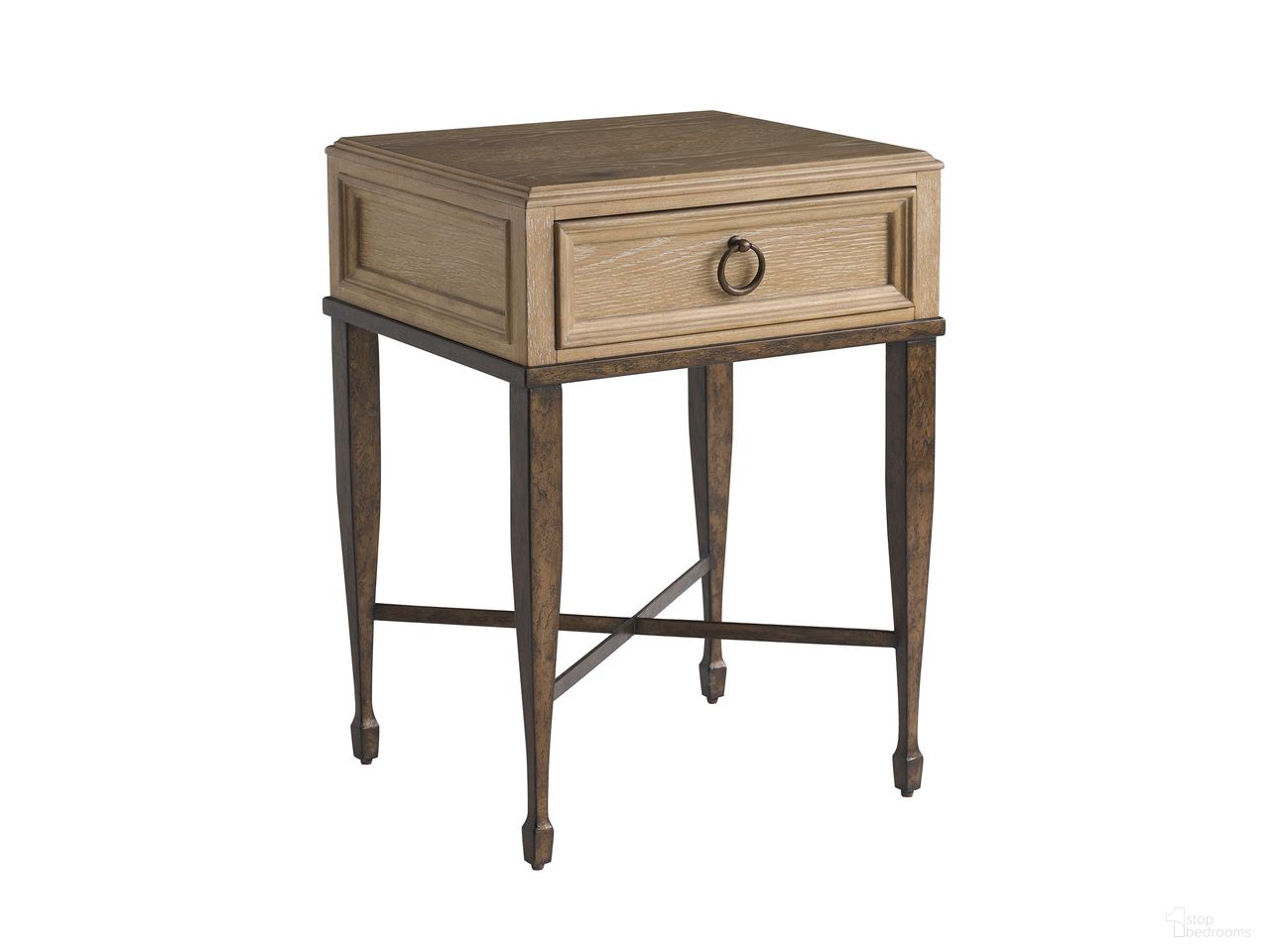 The appearance of Montecito Milano Night Table In Natural designed by Barclay Butera in the transitional interior design. This natural piece of furniture was selected by 1StopBedrooms from Montecito Collection to add a touch of cosiness and style into your home. Sku: 940-622. Material: Wood.