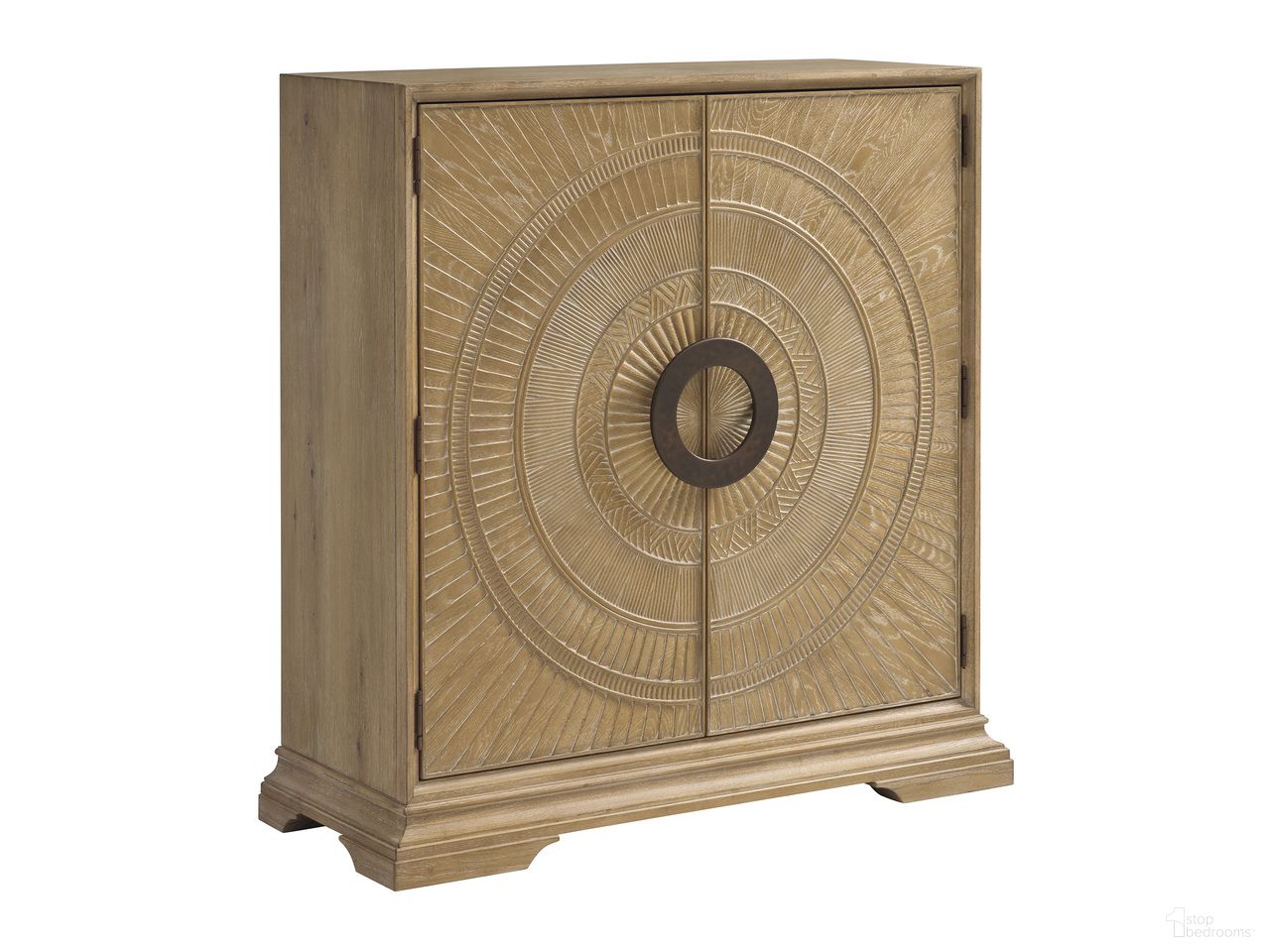 The appearance of Montecito Sherwood Door Chest In Natural designed by Barclay Butera in the transitional interior design. This natural piece of furniture was selected by 1StopBedrooms from Montecito Collection to add a touch of cosiness and style into your home. Sku: 940-974. Material: Wood.