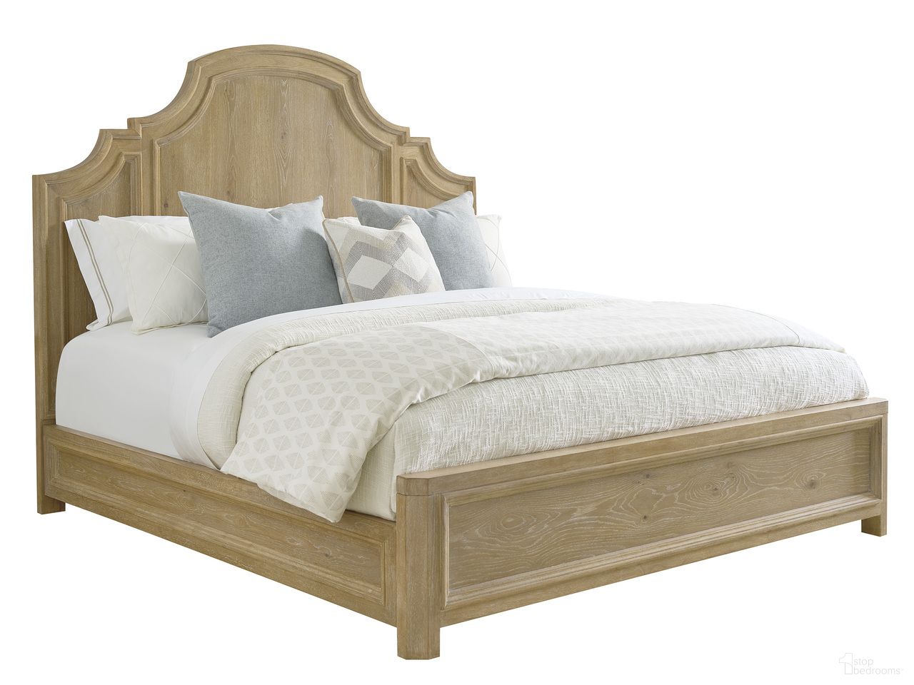 The appearance of Montecito Valley Club Queen Panel Bed In Natural designed by Barclay Butera in the traditional interior design. This natural piece of furniture was selected by 1StopBedrooms from Montecito Collection to add a touch of cosiness and style into your home. Sku: 940-133C. Bed Type: Panel Bed. Material: Wood. Bed Size: Queen.