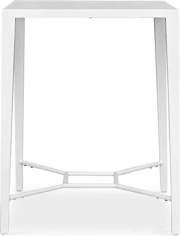 The appearance of Montellano Outdoor Bar Table In White designed by Uttermost in the modern / contemporary interior design. This white piece of furniture  was selected by 1StopBedrooms from Montellano Collection to add a touch of cosiness and style into your home. Sku: 50238. Material: Aluminium.