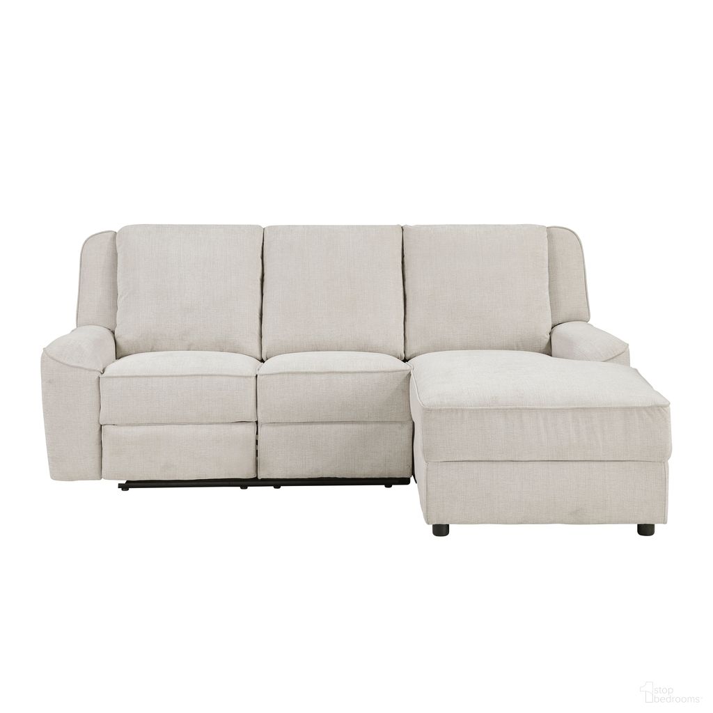 The appearance of Monterey 2-Piece Reclining Sectional with Right Chaise In Beige designed by Homelegance in the modern / contemporary interior design. This beige piece of furniture was selected by 1StopBedrooms from Monterey Collection to add a touch of cosiness and style into your home. Sku: 8530BE-2L;8530BE-RC. Material: Chenille.