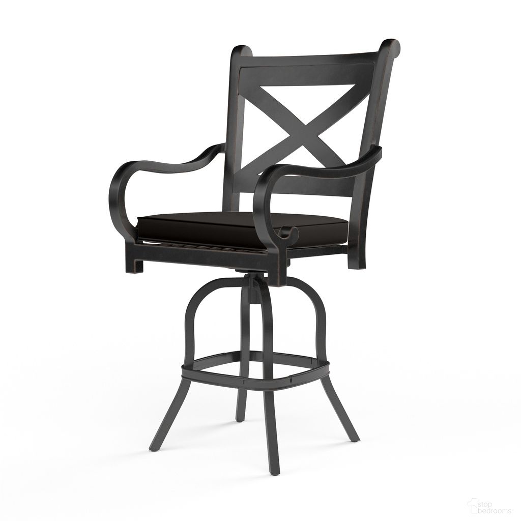 The appearance of Monterey Barstool in Spectrum Carbon designed by Sunset West in the traditional interior design. This spectrum carbon piece of furniture was selected by 1StopBedrooms from Monterey Collection to add a touch of cosiness and style into your home. Sku: SW3001-7B-48085. Material: Aluminum.