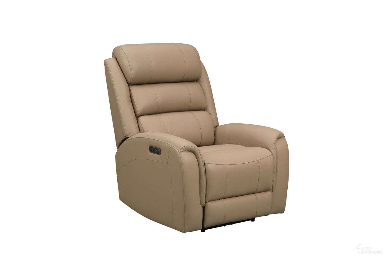 The appearance of Monterey Big and Tall Power Recliner with Power Head Rest and Power Lumbar In Taupe designed by BarcaLounger in the transitional interior design. This taupe piece of furniture  was selected by 1StopBedrooms from Monterey Collection to add a touch of cosiness and style into your home. Sku: 9PHL1552373982. Material: Leather Match.
