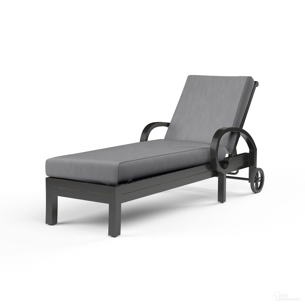 The appearance of Monterey Chaise Lounge in Canvas Granite designed by Sunset West in the traditional interior design. This canvas granite piece of furniture was selected by 1StopBedrooms from Monterey Collection to add a touch of cosiness and style into your home. Sku: SW3001-9-5402. Material: Aluminum.
