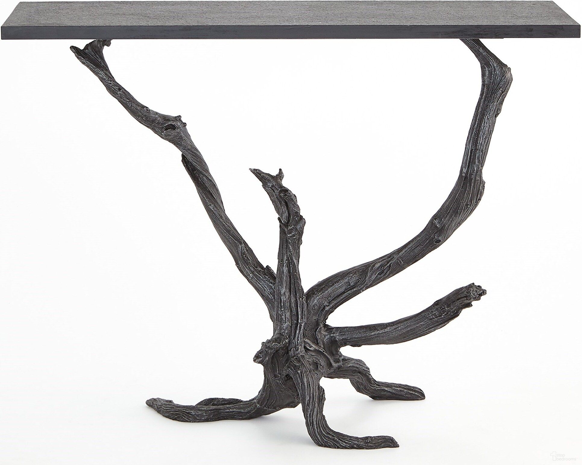 The appearance of Monterey Console In Natural Iron designed by Global Views in the modern / contemporary interior design. This black piece of furniture  was selected by 1StopBedrooms from Monterey Collection to add a touch of cosiness and style into your home. Sku: 780661. Material: Iron.