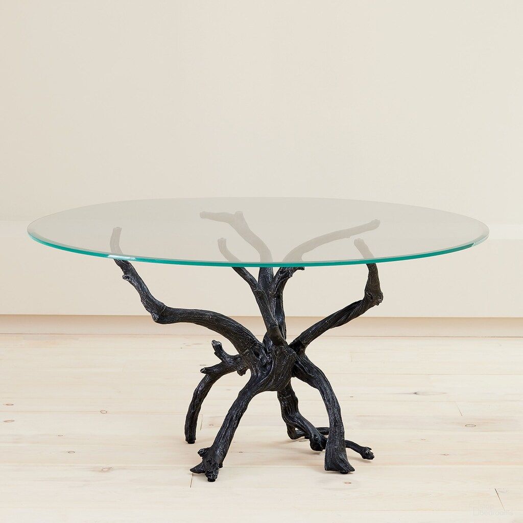 The appearance of Monterey Dining Table with 60 Inch Glass Top In Natural designed by Global Views in the modern / contemporary interior design. This natural piece of furniture  was selected by 1StopBedrooms from Monterey Collection to add a touch of cosiness and style into your home. Sku: 780765. Table Base Style: Trestle. Table Top Shape: Round. Material: Ceramic. Size: 60".