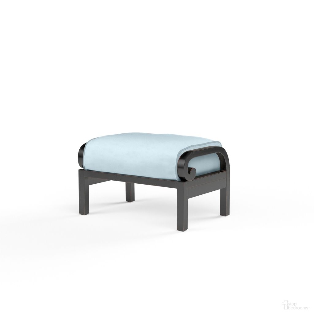 The appearance of Monterey Ottoman in Canvas Skyline designed by Sunset West in the traditional interior design. This canvas skyline piece of furniture was selected by 1StopBedrooms from Monterey Collection to add a touch of cosiness and style into your home. Sku: SW3001-OTT-14091. Material: Aluminum.