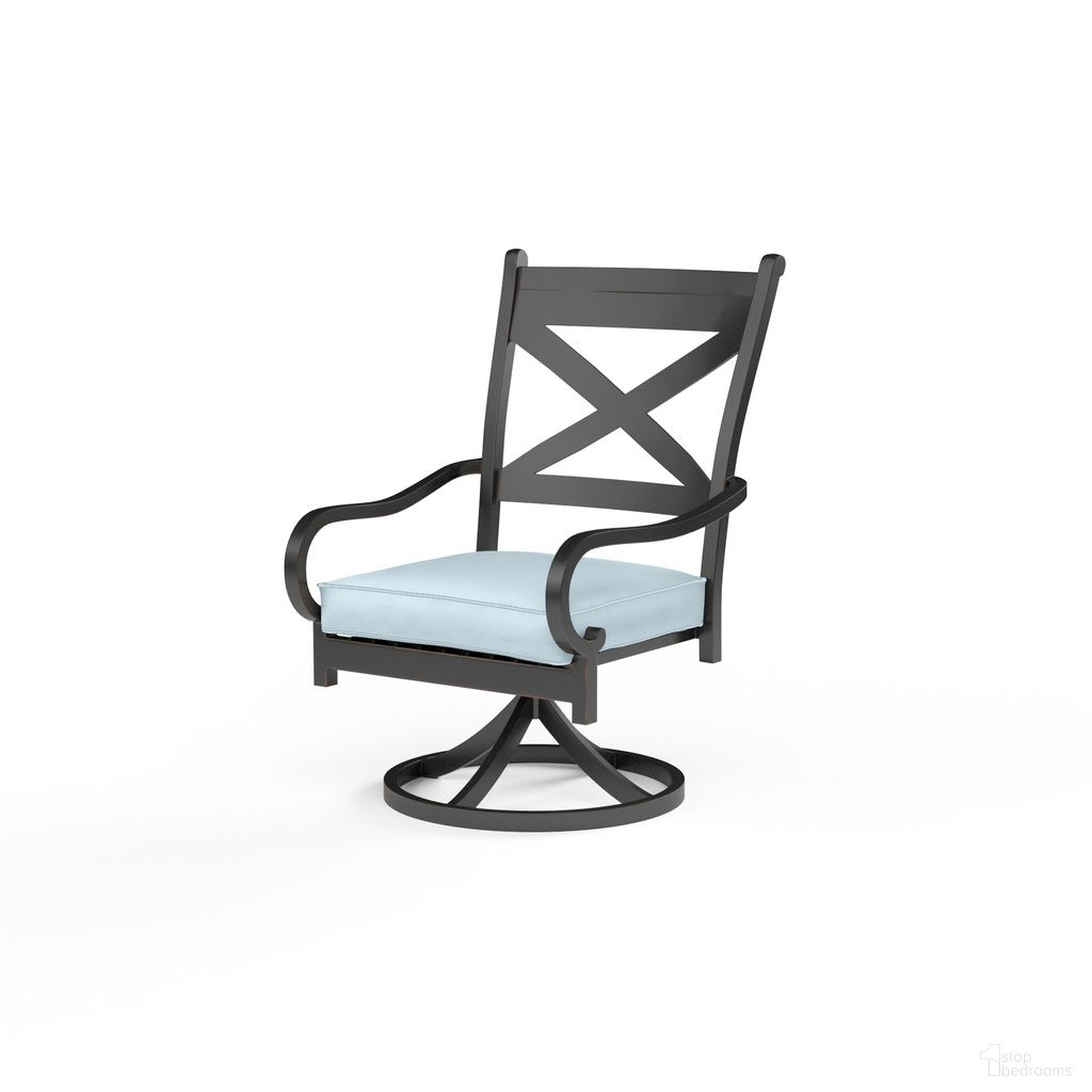 The appearance of Monterey Swivel Dining Chair in Canvas Skyline designed by Sunset West in the traditional interior design. This canvas skyline piece of furniture was selected by 1StopBedrooms from Monterey Collection to add a touch of cosiness and style into your home. Sku: SW3001-11-14091. Material: Aluminum.
