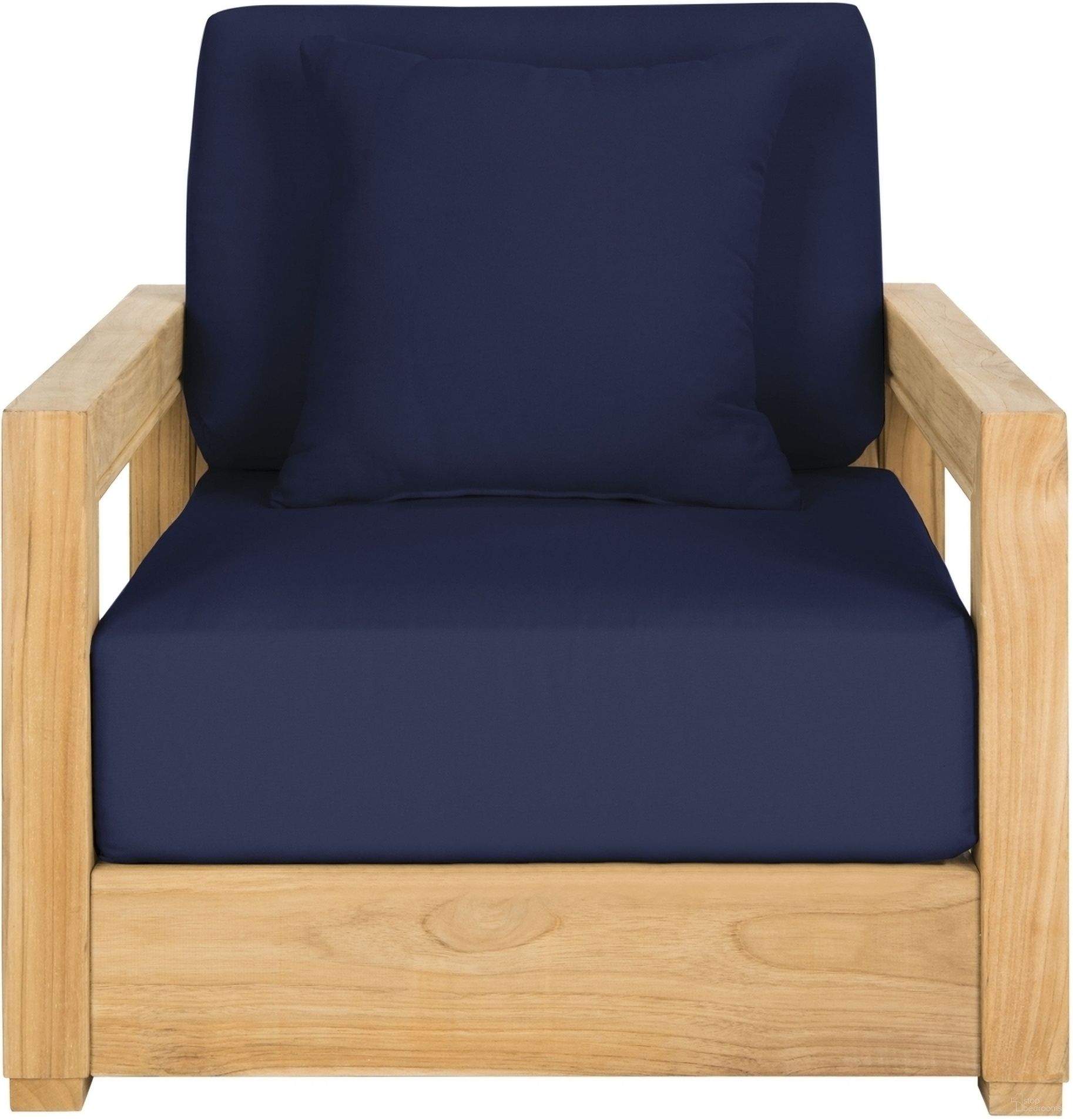 The appearance of Montforound Armchair Casing In Navy designed by Safavieh Couture in the modern / contemporary interior design. This navy piece of furniture  was selected by 1StopBedrooms from Montforound Collection to add a touch of cosiness and style into your home. Sku: CPT1000B-CASING. Material: Polyester.