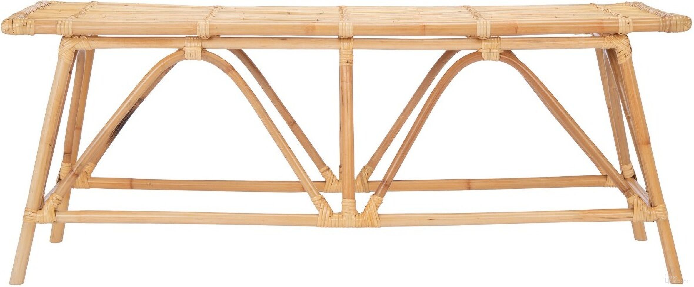 The appearance of Montgomery Rattan Coffee Table in Natural designed by Safavieh in the coastal interior design. This natural piece of furniture was selected by 1StopBedrooms from Montgomery Collection to add a touch of cosiness and style into your home. Sku: COF6506A. Material: Rattan.