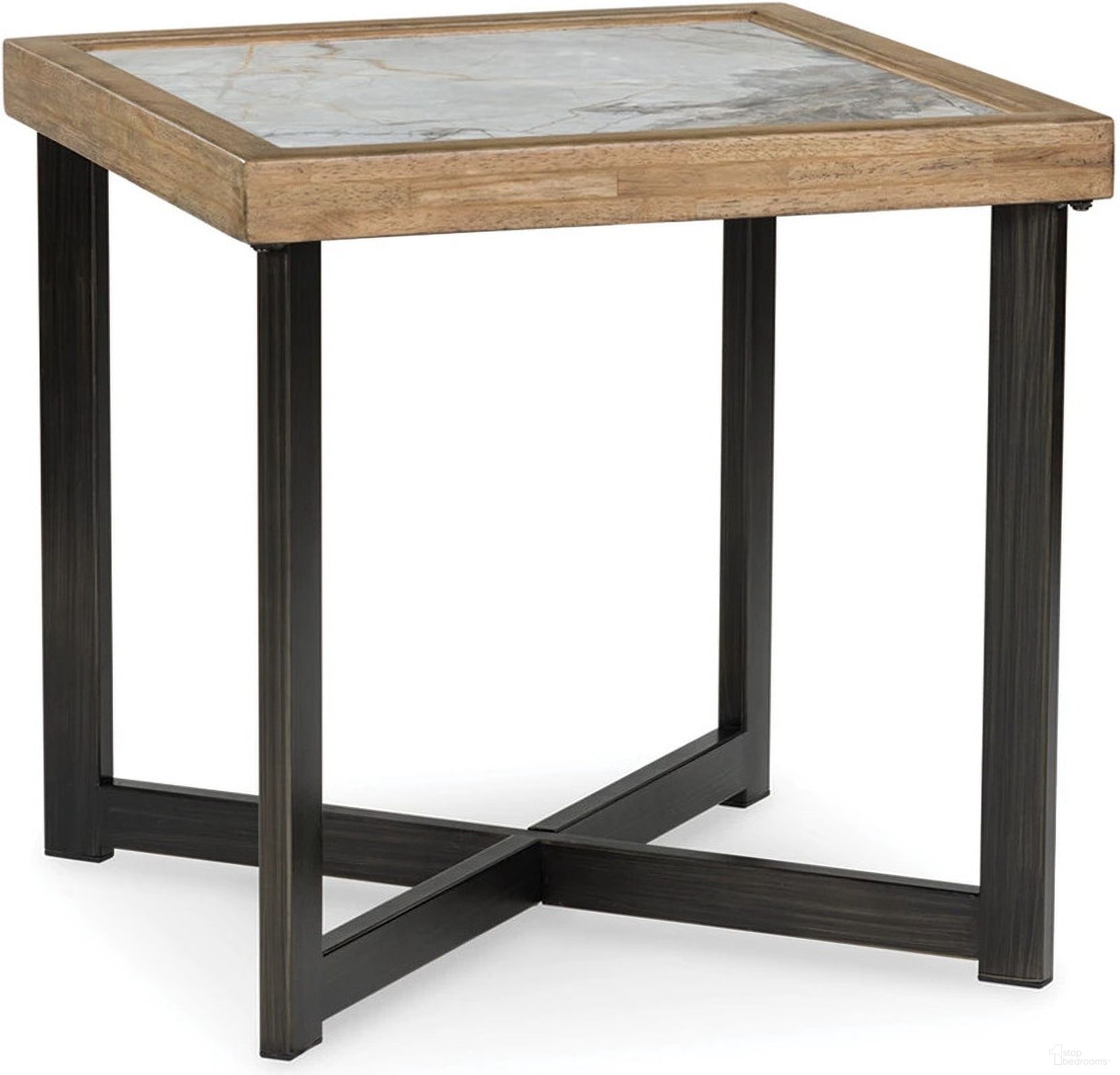 The appearance of Montia End Table In Multi designed by Signature Design by Ashley in the modern / contemporary interior design. This multi piece of furniture  was selected by 1StopBedrooms from Montia Collection to add a touch of cosiness and style into your home. Sku: T632-2. Material: Marble.