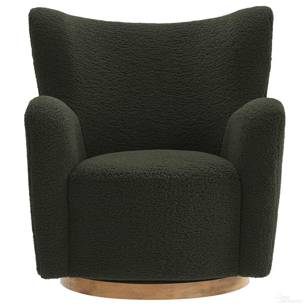 The appearance of Montrose Wingback Sherpa Swivel Accent Chair In Fern Walnut designed by Modway in the modern / contemporary interior design. This fern walnut piece of furniture was selected by 1StopBedrooms from Montrose Collection to add a touch of cosiness and style into your home. Sku: EEI-7105-FRN-WAL. Material: Sherpa.