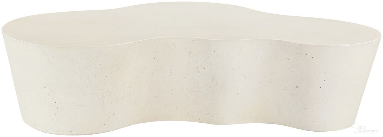 The appearance of Monza Concrete and Fiberglass Indoor/Outdoor Coffee Table In Cream designed by Meridian in the modern / contemporary interior design. This cream piece of furniture  was selected by 1StopBedrooms from Monza Collection to add a touch of cosiness and style into your home. Sku: 99033Cream-CT. Material: Concrete.