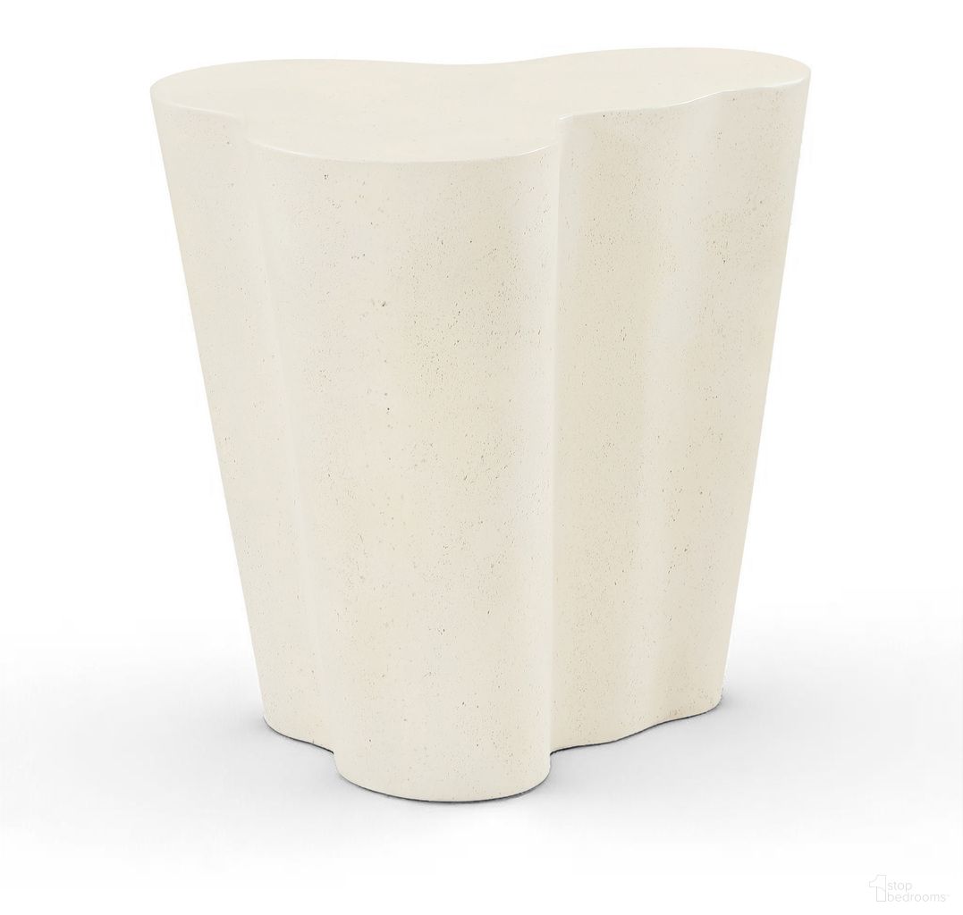 The appearance of Monza Concrete and Fiberglass Indoor/Outdoor End Table In Cream designed by Meridian in the modern / contemporary interior design. This cream piece of furniture  was selected by 1StopBedrooms from Monza Collection to add a touch of cosiness and style into your home. Sku: 99033Cream-ET. Material: Concrete.