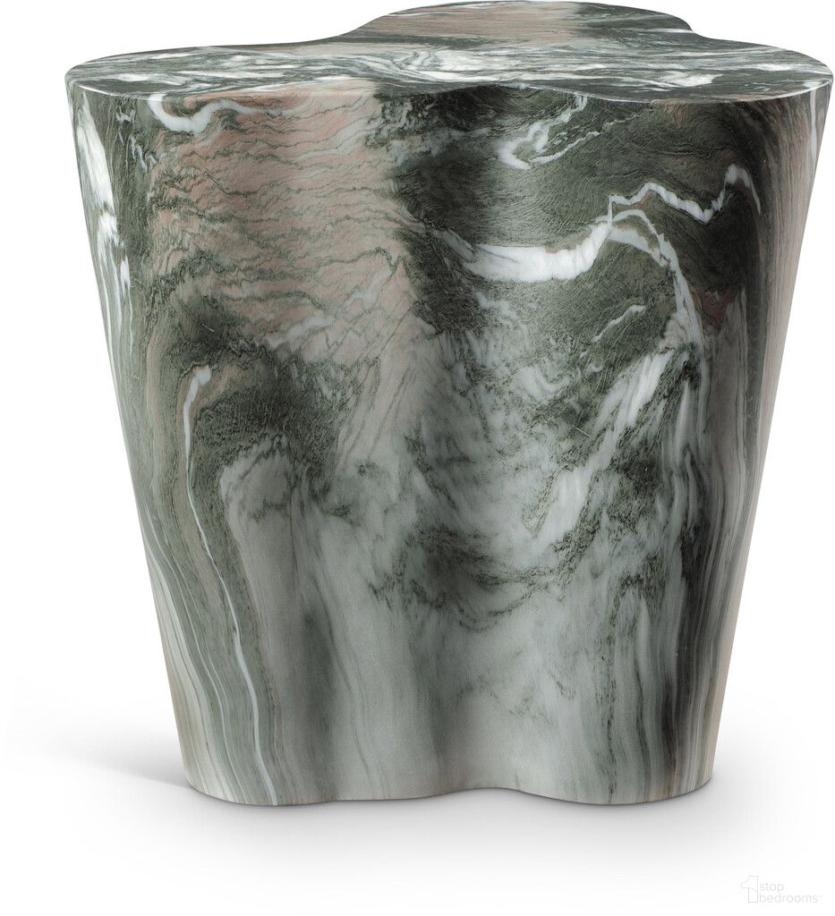 The appearance of Monza Marble Finish Concrete End Table In Green designed by Meridian in the modern / contemporary interior design. This green piece of furniture  was selected by 1StopBedrooms from Monza Collection to add a touch of cosiness and style into your home. Sku: 99033Green-ET. Material: Concrete.