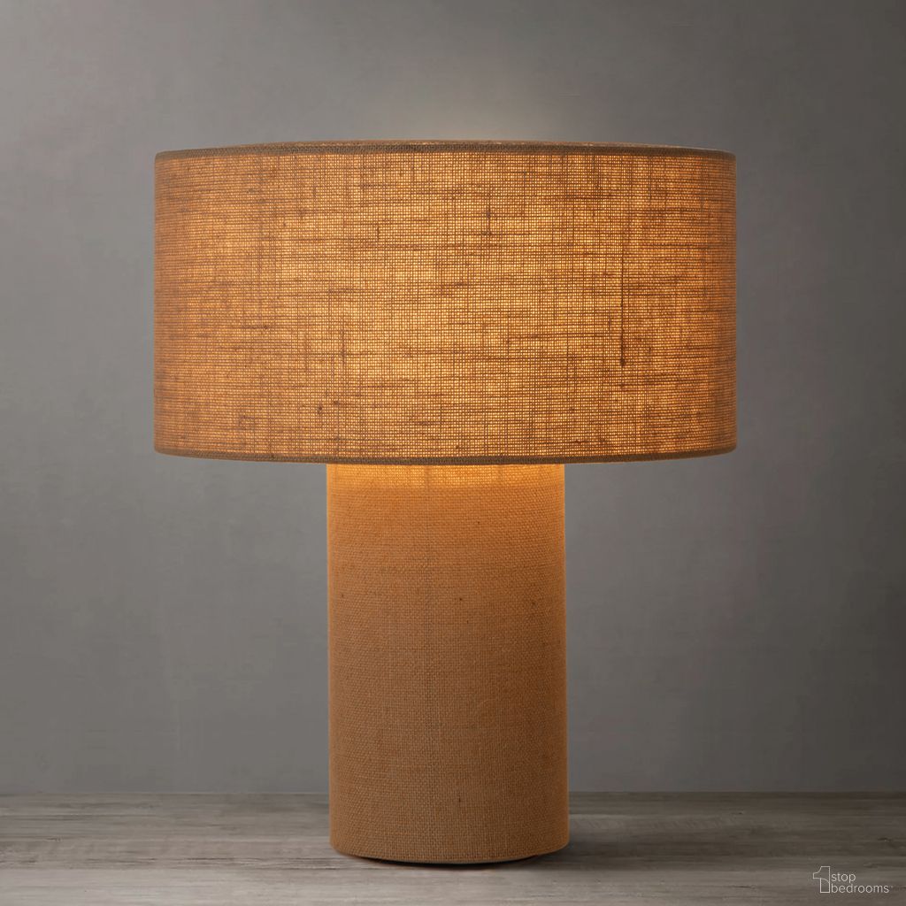 The appearance of Moonlight Woven Burlap Shade Table Lamp In Beige designed by Nova Of California in the modern / contemporary interior design. This beige piece of furniture  was selected by 1StopBedrooms from Moonlight Collection to add a touch of cosiness and style into your home. Sku: 1018593. Material: Burlap.
