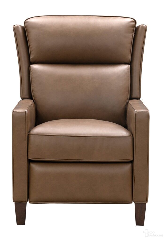 The appearance of Moore Push Thre The Arms Recliner In Taupe designed by BarcaLounger in the traditional interior design. This taupe piece of furniture  was selected by 1StopBedrooms from Moore Collection to add a touch of cosiness and style into your home. Sku: 71652530984. Material: Leather.