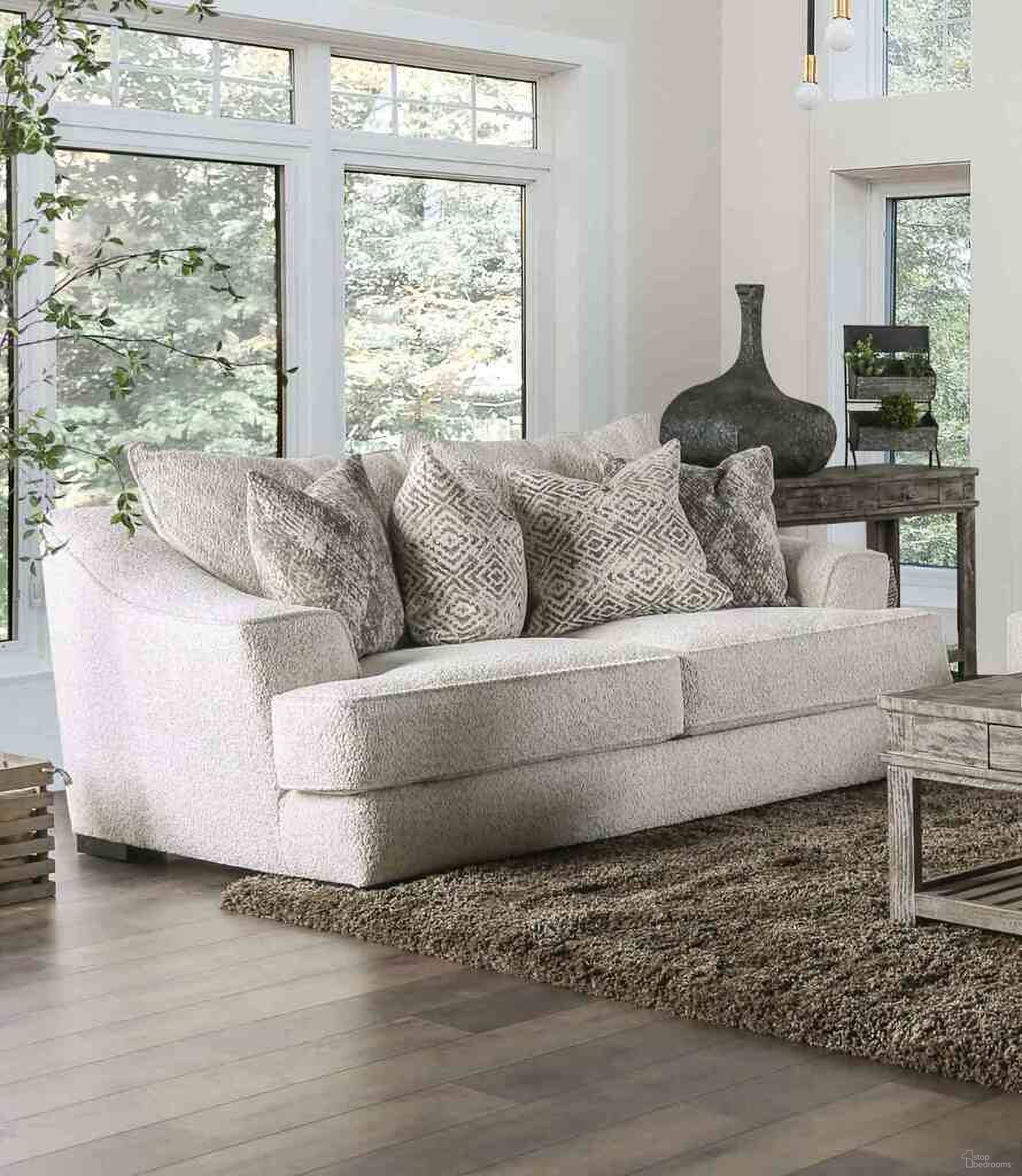 Moorpark Loveseat In Off White