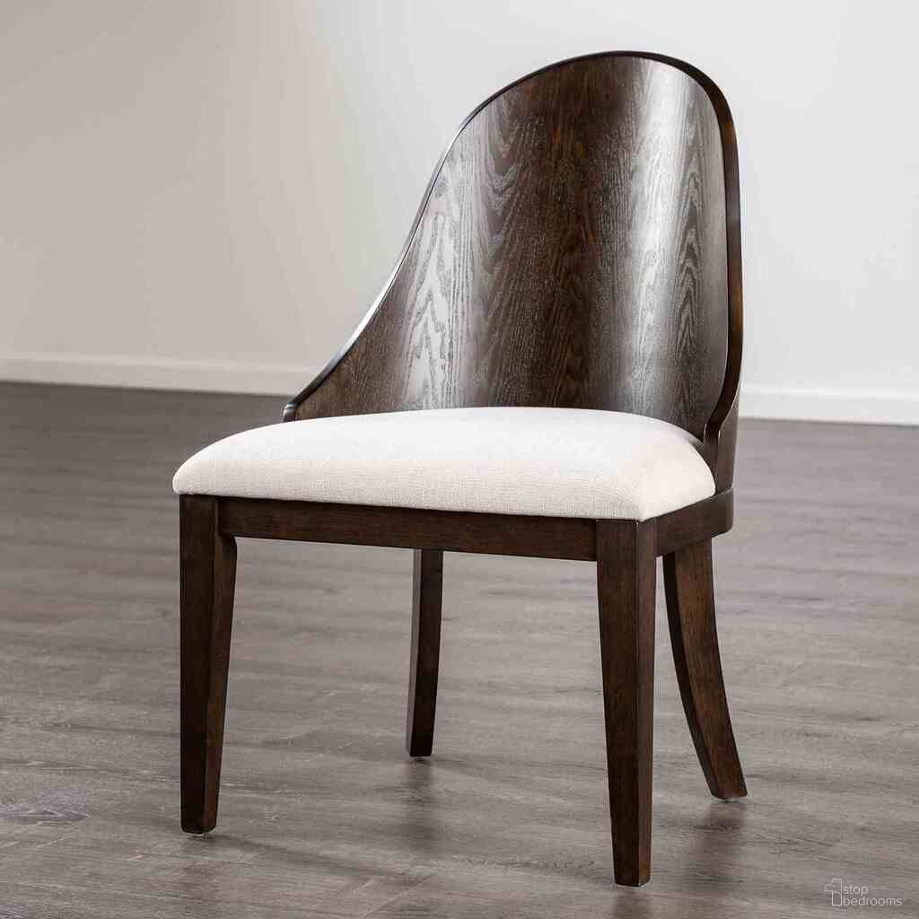 The appearance of Morden Side Chair Set of 2 In Dark Walnut and Off White designed by Furniture of America in the transitional interior design. This dark walnut and off white piece of furniture was selected by 1StopBedrooms from Morden Collection to add a touch of cosiness and style into your home. Sku: FM3420BR-SC-2PK. Material: Fabric. Chair Type: Side Chair.