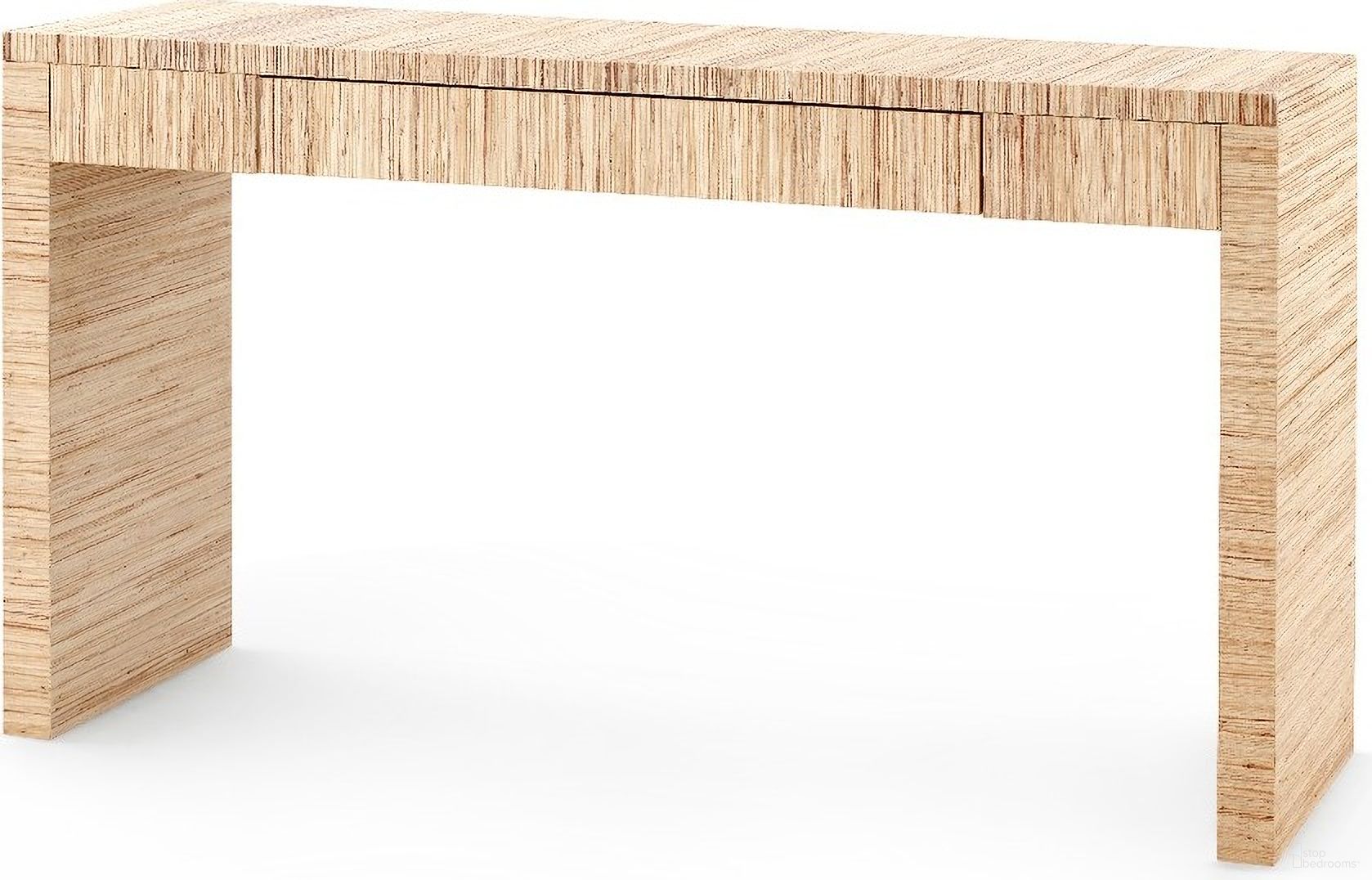 The appearance of Morgan Large Console Table In Papyrus designed by Villa & House in the transitional interior design. This natural piece of furniture  was selected by 1StopBedrooms from Morgan Collection to add a touch of cosiness and style into your home. Sku: MOR-410-614. Material: Raffia.