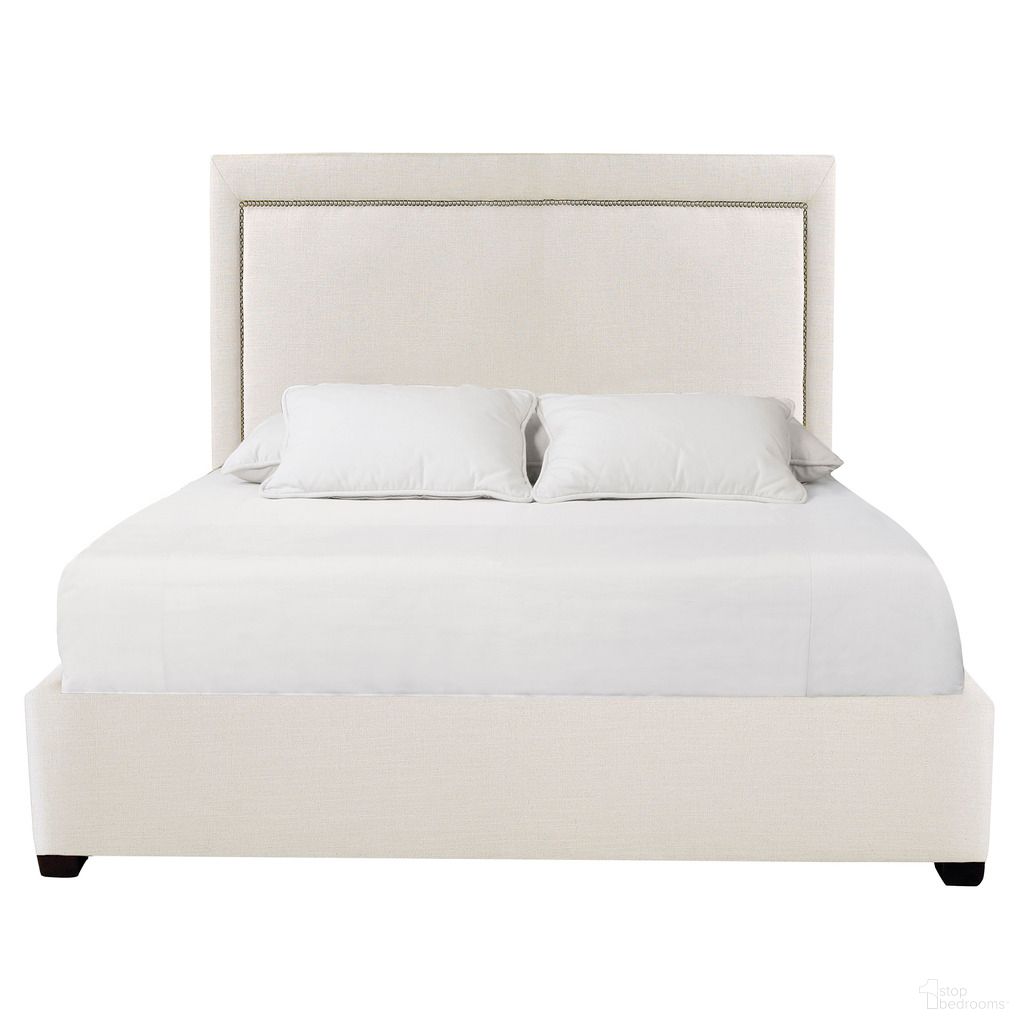 The appearance of Morgan Queen Fabric Panel Bed In Espresso designed by Bernhardt in the transitional interior design. This espresso piece of furniture was selected by 1StopBedrooms from Upholstered Bed Program Collection to add a touch of cosiness and style into your home. Sku: 753FR4Q;753H64Q. Bed Type: Panel Bed. Material: Fabric. Bed Size: Queen.