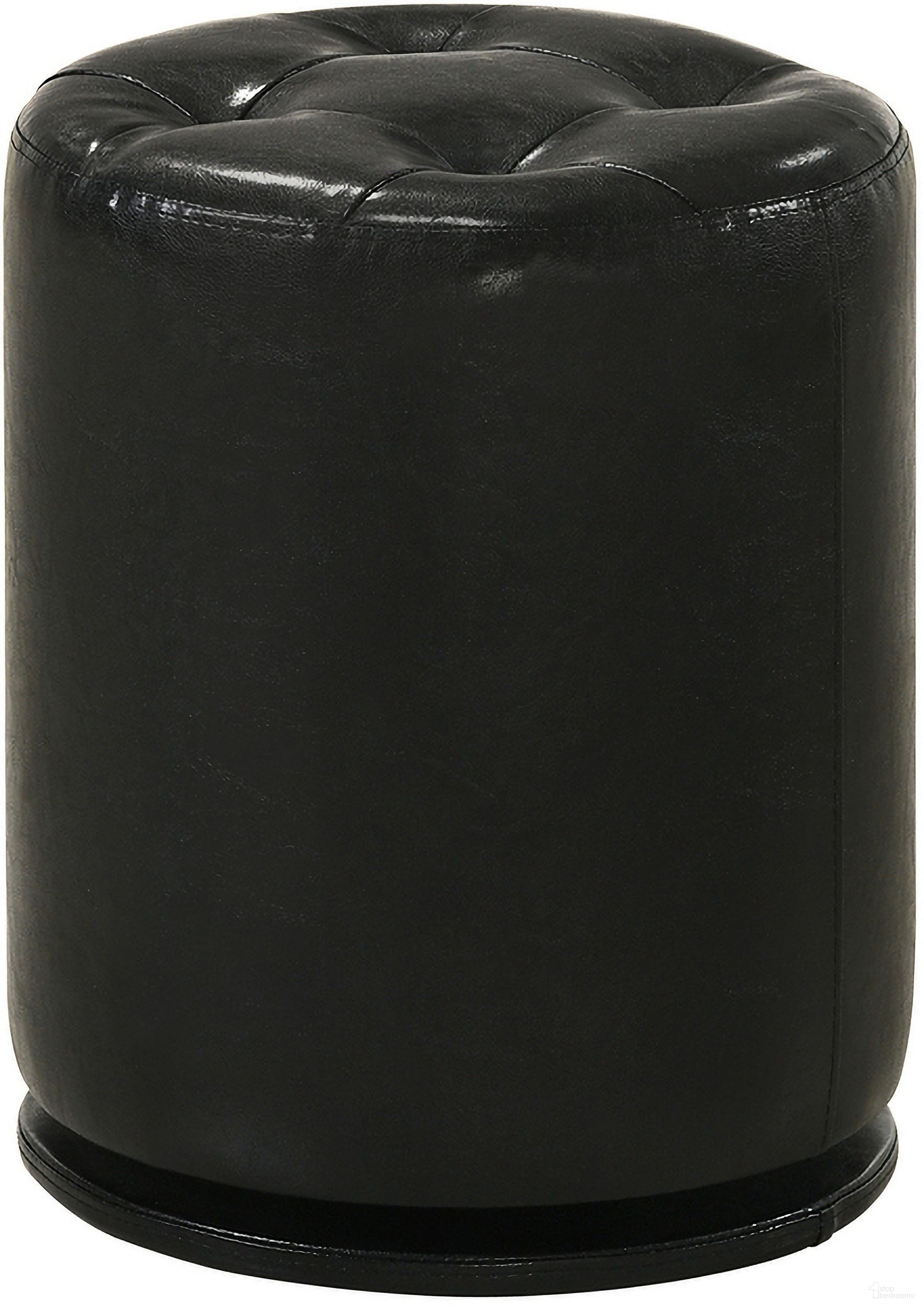 Morgan Round Swivel Stool In Black