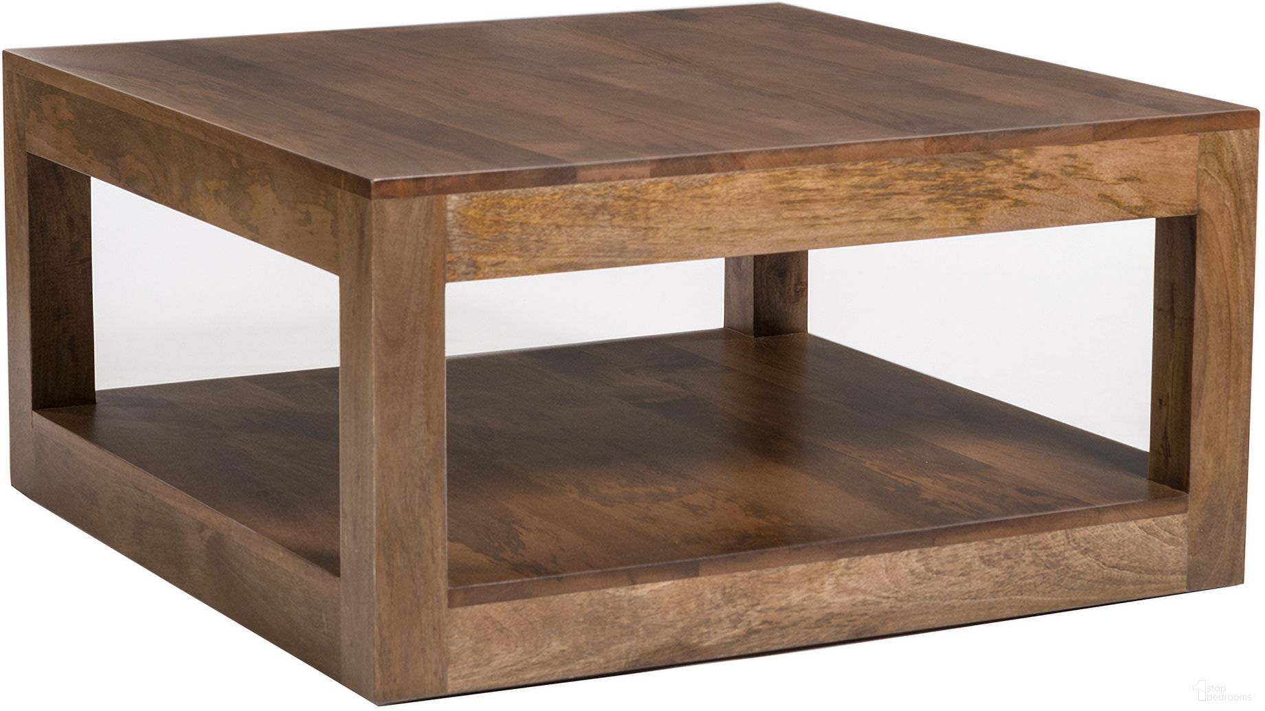 The appearance of Morgan Solid Mango Wood Square Brindled Ash Square 36 Inch Coffee Table In Brown designed by Alder And Tweed in the modern / contemporary interior design. This brown piece of furniture  was selected by 1StopBedrooms from Morgan Collection to add a touch of cosiness and style into your home. Sku: AT9309-BDA. Material: Mango Wood.