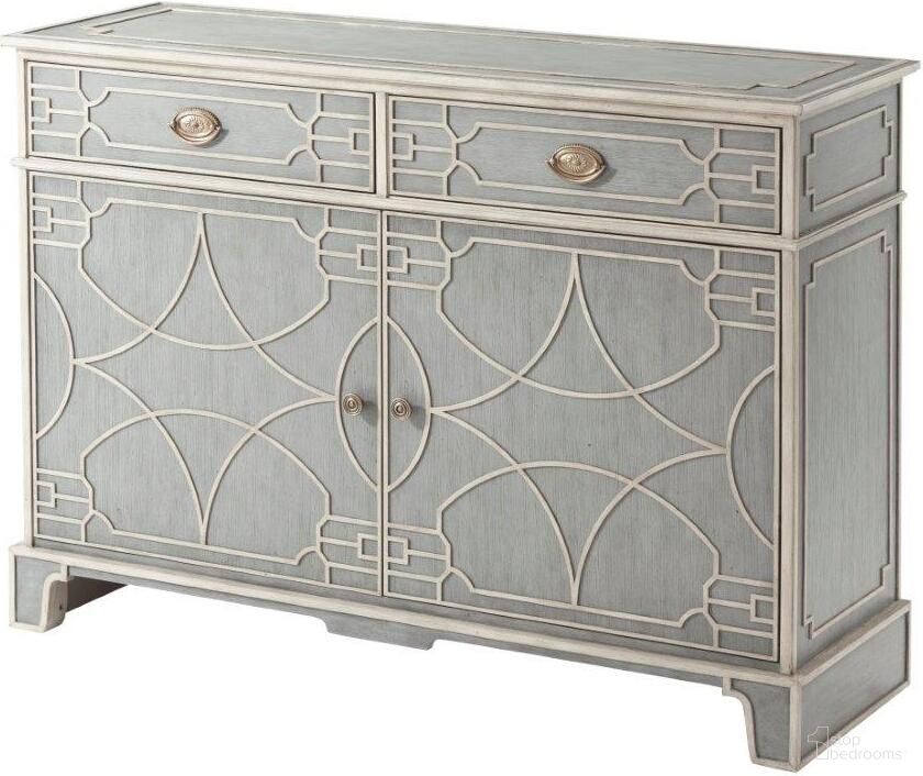 The appearance of Morning Room Side Cabinet designed by Theodore Alexander in the traditional interior design. This gray piece of furniture  was selected by 1StopBedrooms from Theodore Alexander Collection to add a touch of cosiness and style into your home. Sku: 6102-212. Material: Stone.