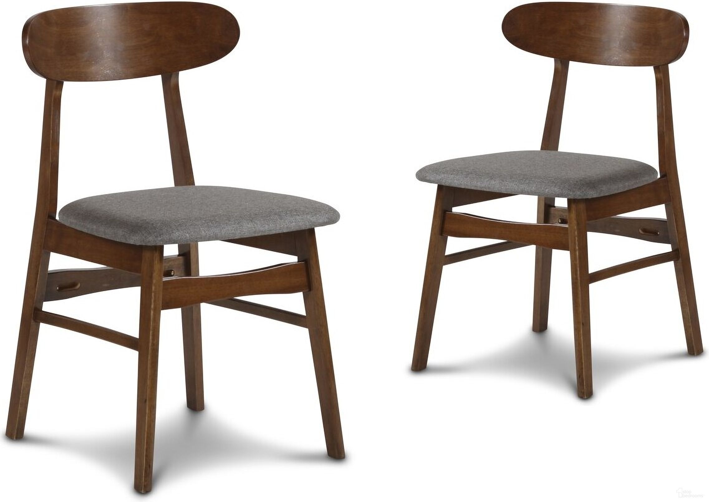 The appearance of Morocco Dining Chair Set of 2 with Dark Gray Seat Cushion designed by New Classic in the transitional interior design. This dark gray piece of furniture  was selected by 1StopBedrooms from Morocco Collection to add a touch of cosiness and style into your home. Sku: D331-20-DGR. Material: Wood. Chair Type: Side Chair.