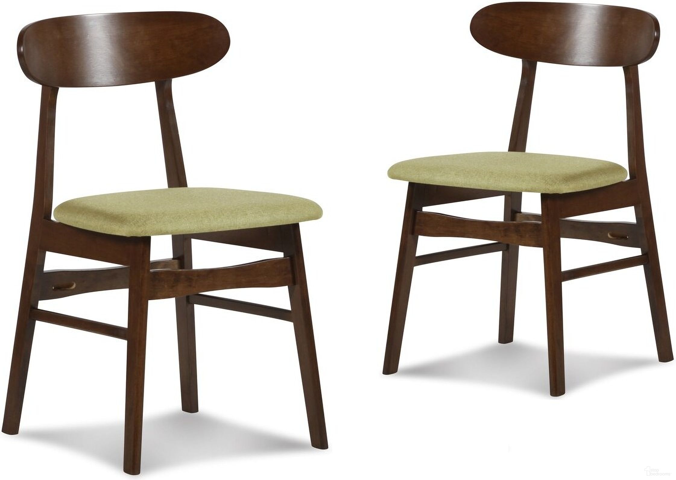 The appearance of Morocco Dining Chair Set of 2 with Green Seat Cushion designed by New Classic in the transitional interior design. This green piece of furniture  was selected by 1StopBedrooms from Morocco Collection to add a touch of cosiness and style into your home. Sku: D331-20-GRN. Material: Wood. Chair Type: Side Chair.