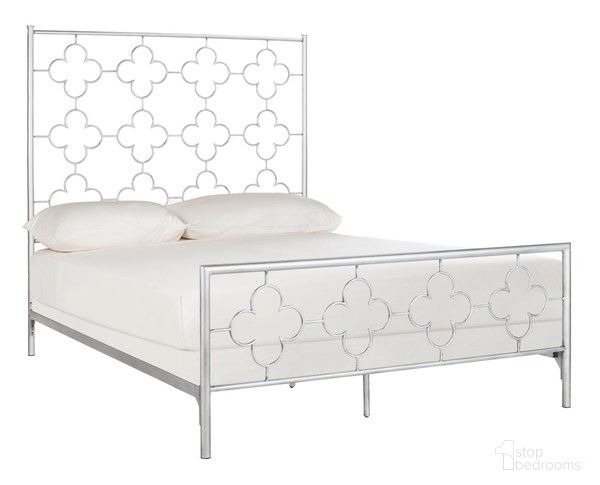 The appearance of Morris Lattice Queen Metal Bed in Antique Silver designed by Safavieh in the modern / contemporary interior design. This antique silver piece of furniture was selected by 1StopBedrooms from Morris Collection to add a touch of cosiness and style into your home. Sku: FOX6297B-Q. Material: Metal. Bed Size: Queen. Bed Type: Metal Bed.